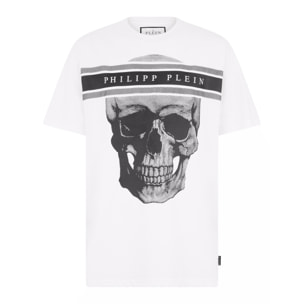 PHILIPP PLEIN Round Neck T-Shirt Skull Logo Line