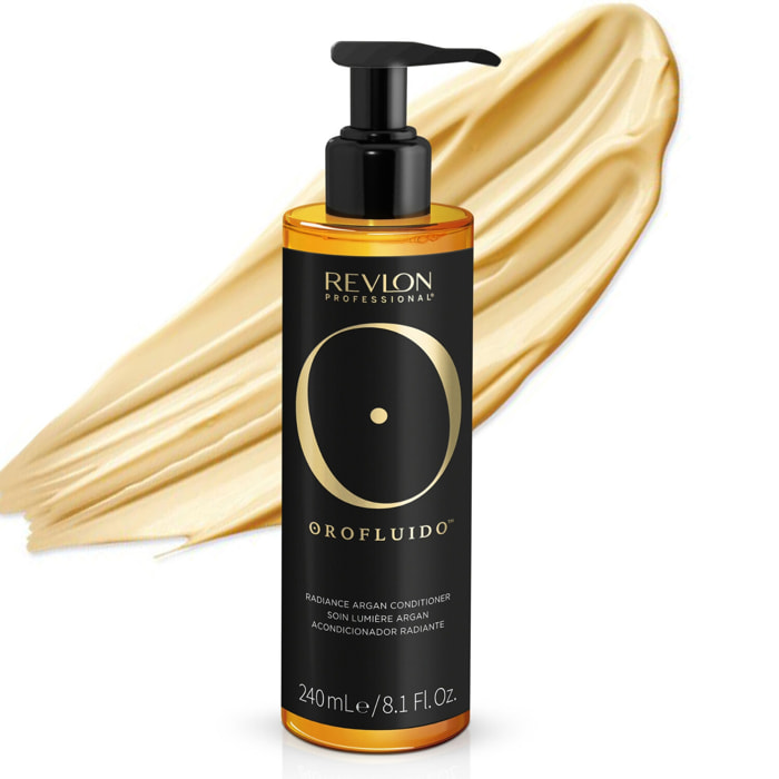 OROFLUIDO™ - Après-shampoing Illuminateur à l’Huile d’Argan - Cheveux Secs 240 ml