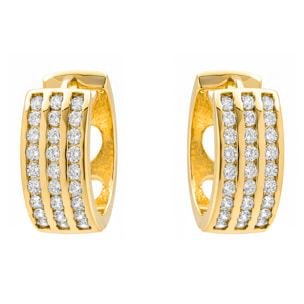 Pendientes Issly acabado oro amarillo 18k
