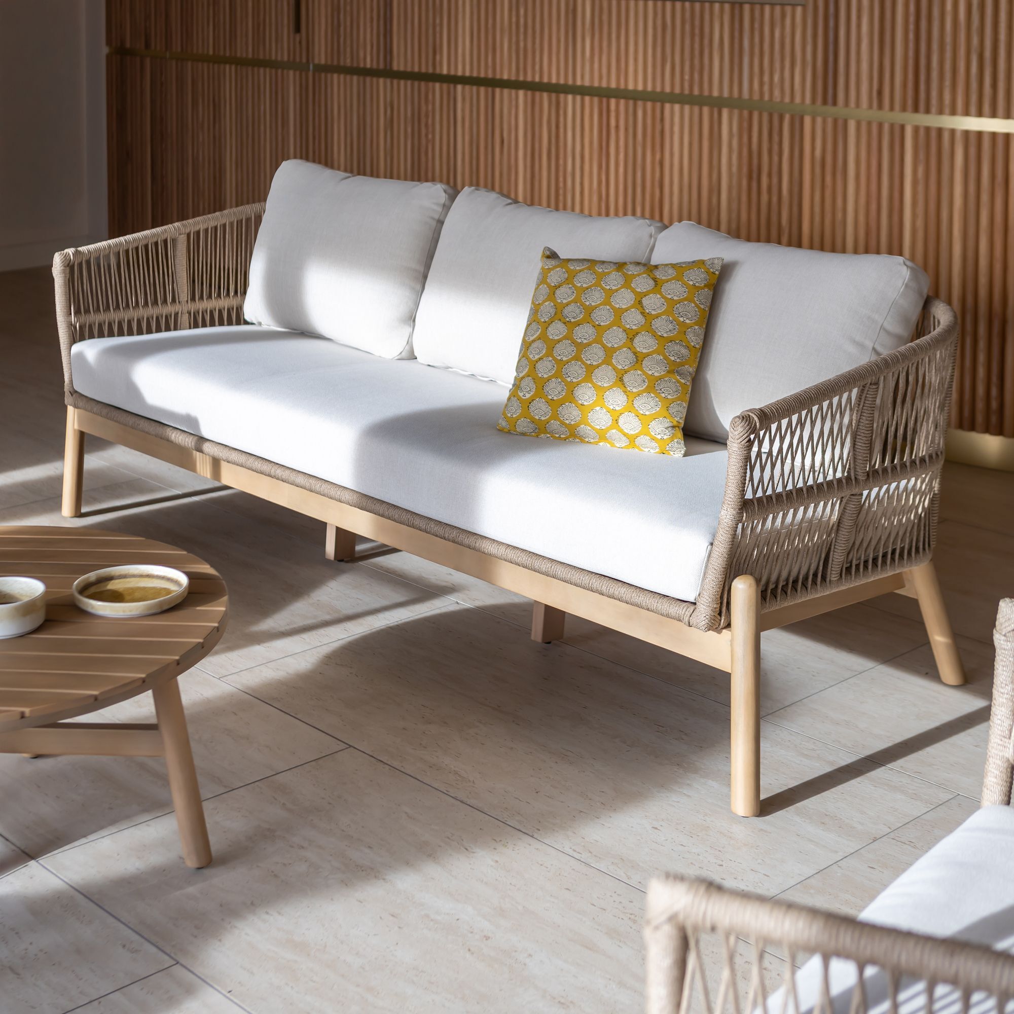 Salon de jardin en bois d'acacia 5 places BAHIA
