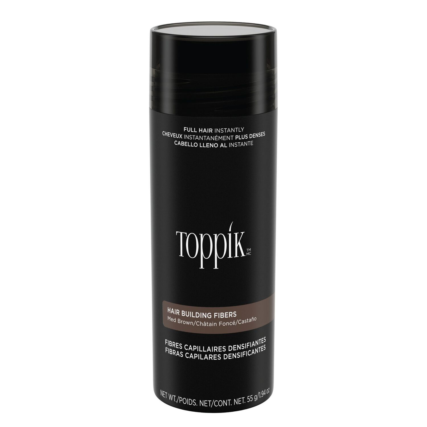 Fibre Capillaire Densifiante - Combles les Zones Clairsemées - Châtain Foncé