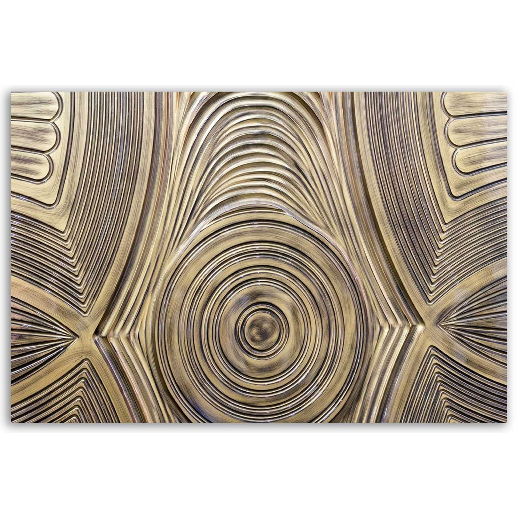 Tableau spirales dorées Toile imprimée