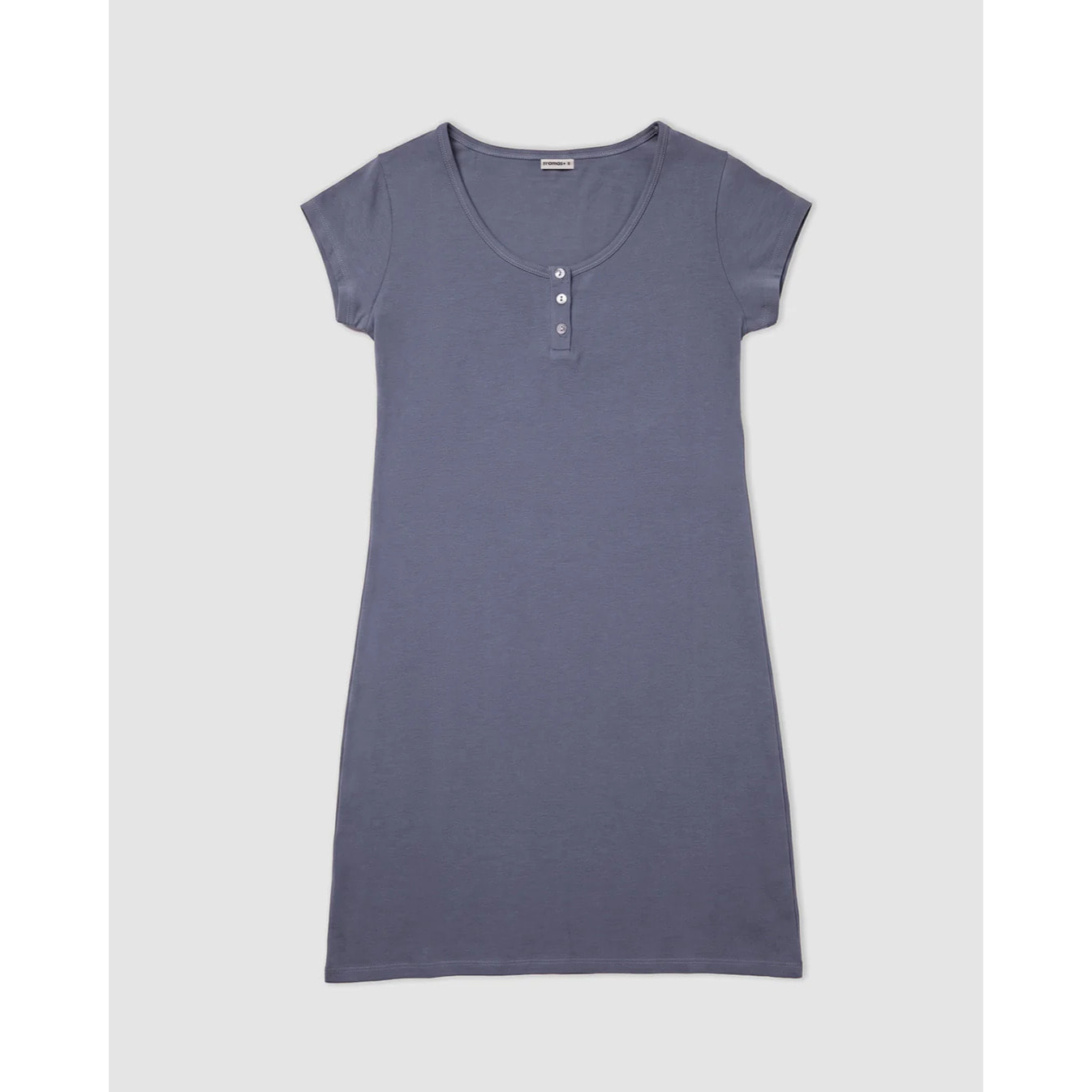 Camisón corto de algodón ídigo