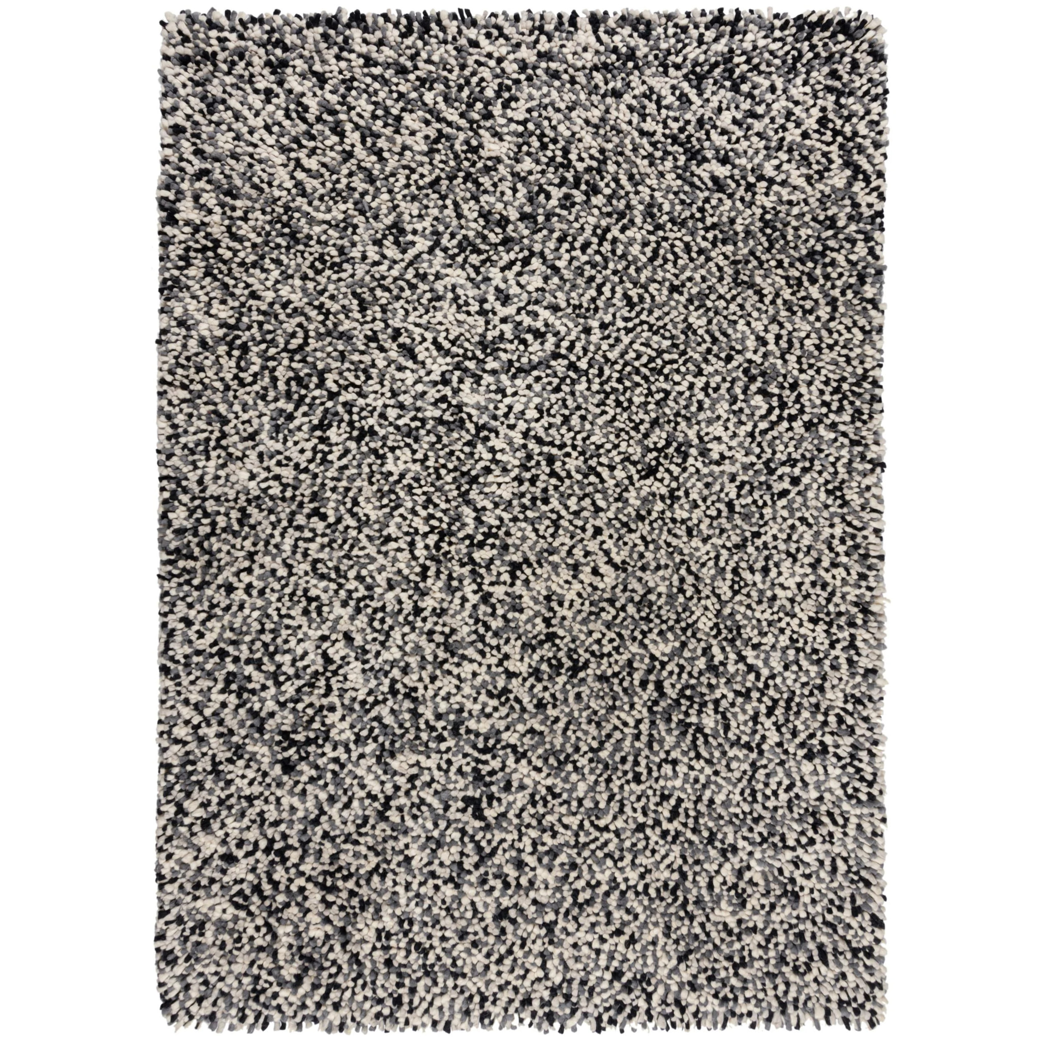 Tapis en laine UDON Noir/Blanc