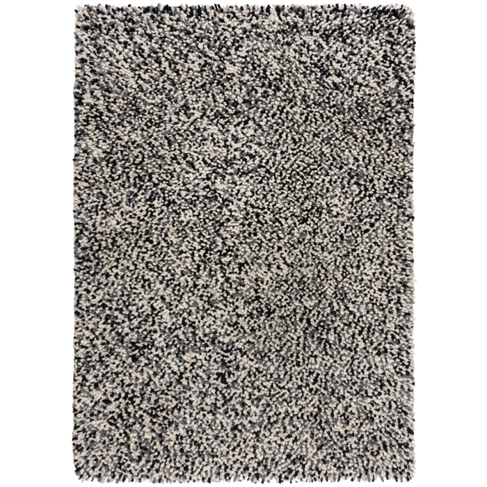Tapis en laine UDON Noir/Blanc