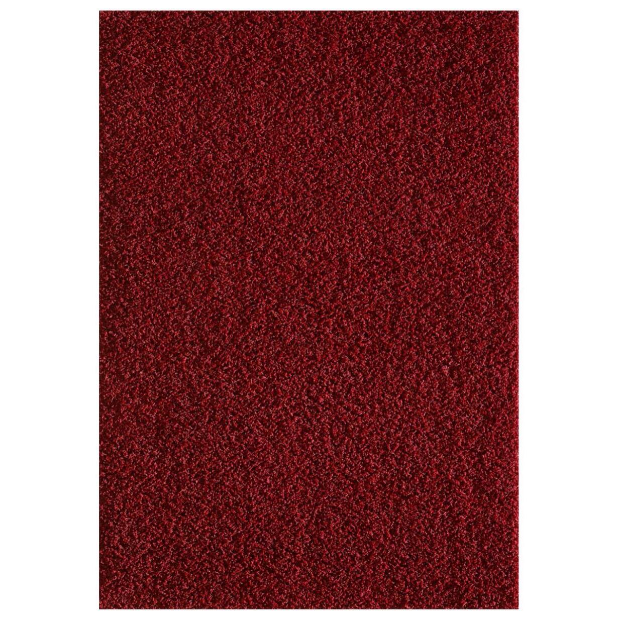 Tapis shaggy tissé motif uni DOSU