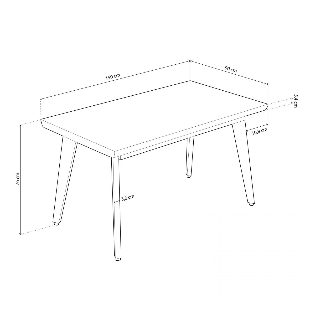 Mesa de comedor Kay Roble Honey