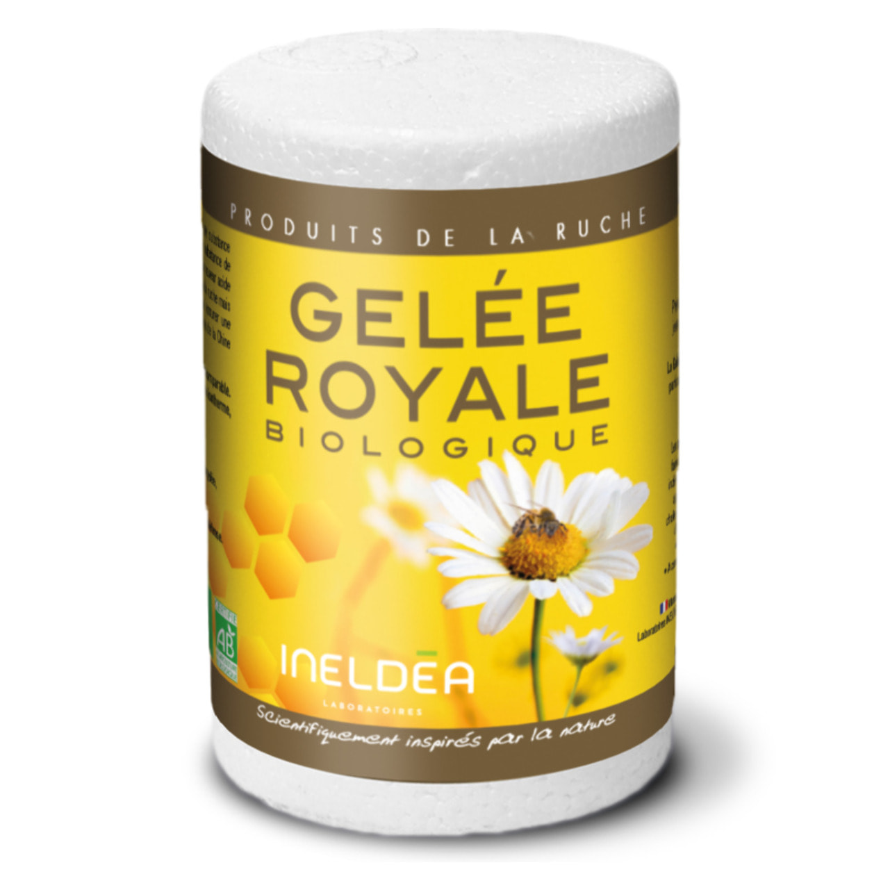 NUTRI EXPERT - Gelée Royale Bio Ecocert - 100% pure - Conditionnée en boîte isotherme sous atmosphère stérile - Renforce l'immunité - Réduit la fatigue - Pot de 25g avec cuillère doseuse intégrée