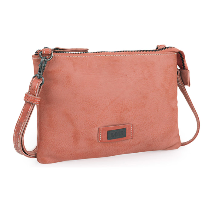 Bolso Bandolera Mujer Piel Lois Whitney Rojo