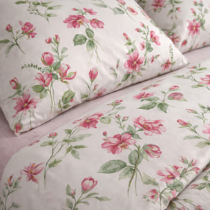 SARTORIALE Parure Copripiumino in Percalle Celine_Matrimoniale_Rosa Blush