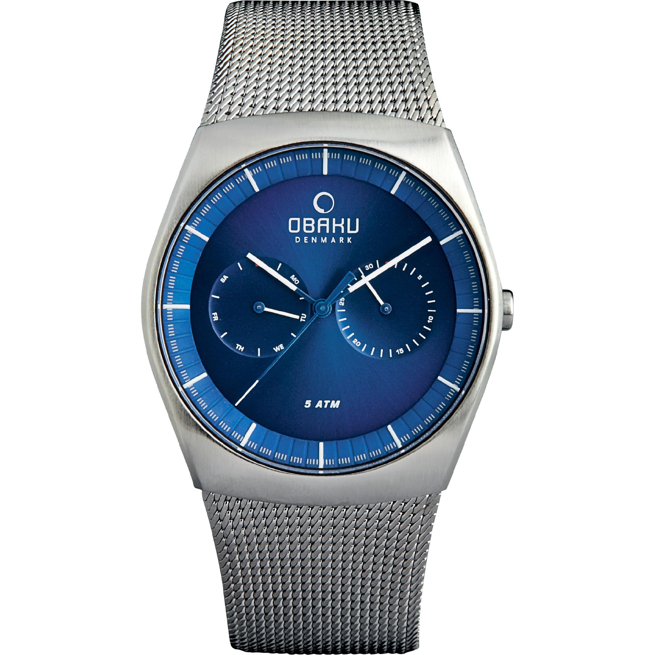 Orologio OBAKU blu-acciaio