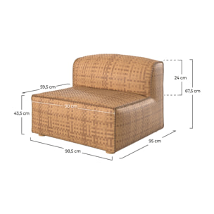 Fauteuil de jardin Mimo tressé