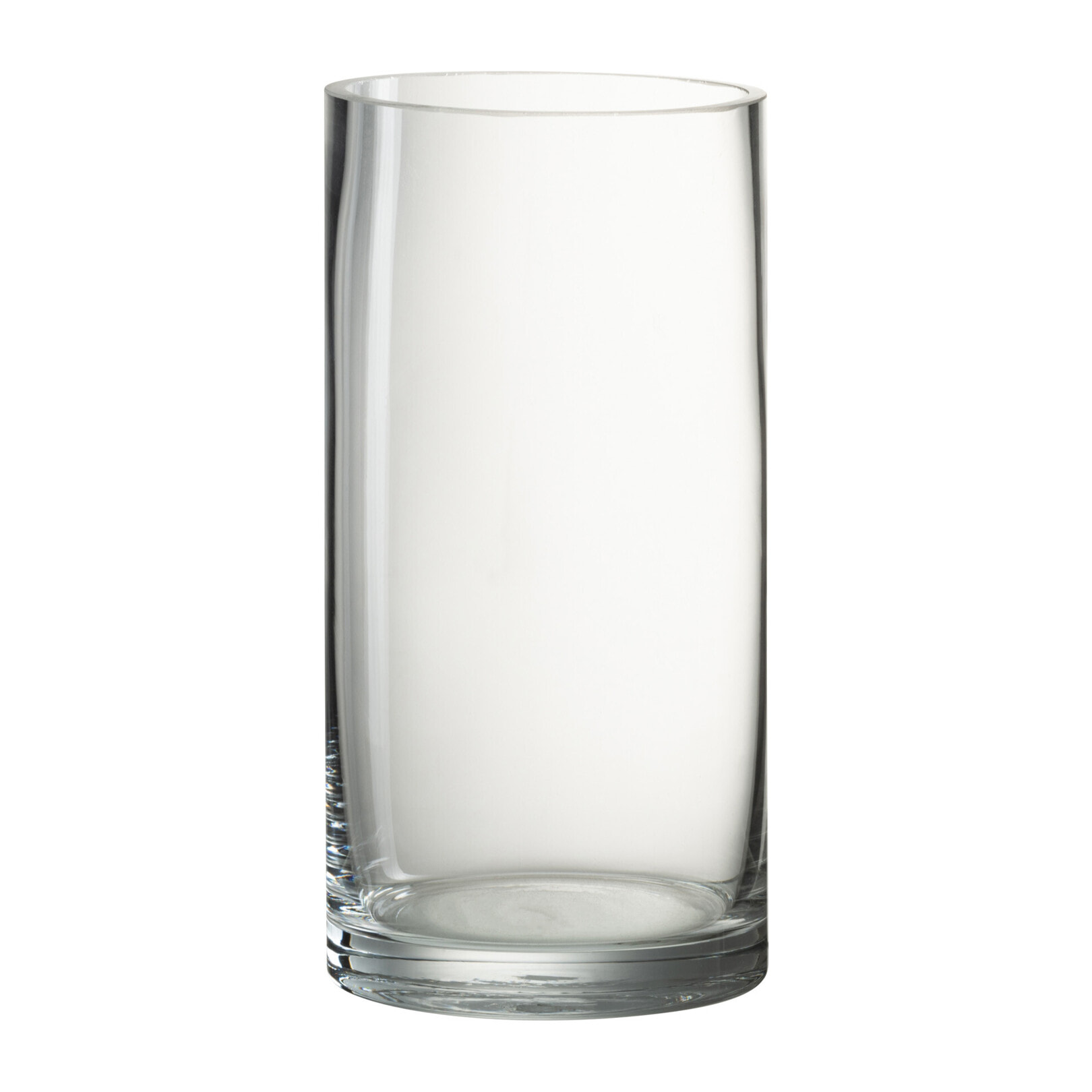 J-Line vase Cylindrique - verre - transparent - small - 20.5 cm de hauteur