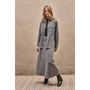 Camicia Jeans grigia relaxed fit