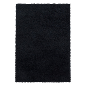 SYDNEY - Tapis shaggy uni à poils longs noir - SYD3000NOI