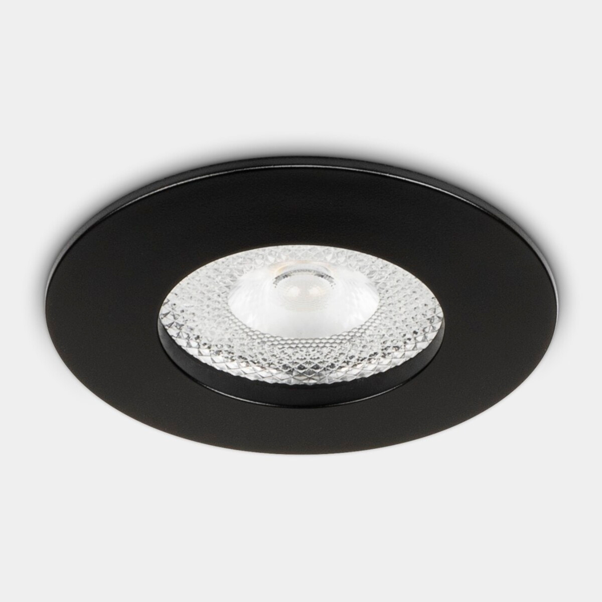 Ledsc4 LedsC4 Downlight LED Empotrable Negro Transparente, Iluminación Interior 995 Lúmenes 3000K, Diámetro 70mm, Diseño Moderno y Duradero en Policarbonato y Aluminio