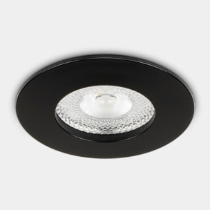 Ledsc4 LedsC4 Downlight LED Empotrable Negro Transparente, Iluminación Interior 995 Lúmenes 3000K, Diámetro 70mm, Diseño Moderno y Duradero en Policarbonato y Aluminio