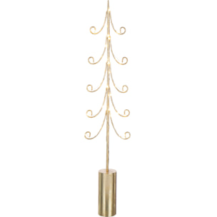 J-Line décoration Arbre Base Cylindre - fer - or - large - 2 pcs - LED