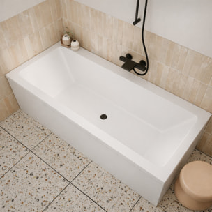 Tablier de Baignoire Blanc Mat 180x50x2.5 cm - 100% Acrylique