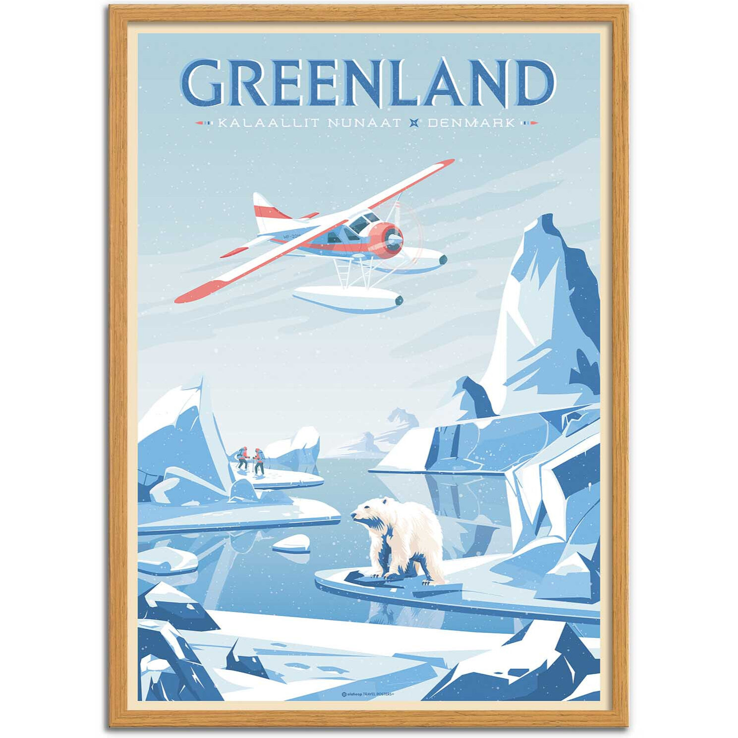 Affiche - Greenland Denmark - Olahoop Travel Posters