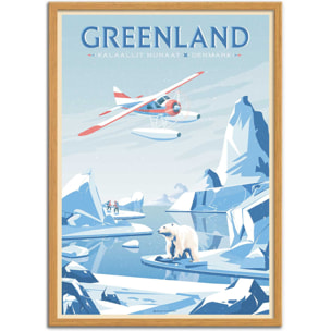 Affiche - Greenland Denmark - Olahoop Travel Posters
