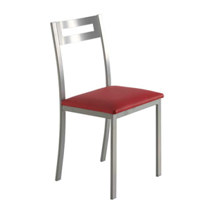 Set de 4 sillas – Polipiel y metal