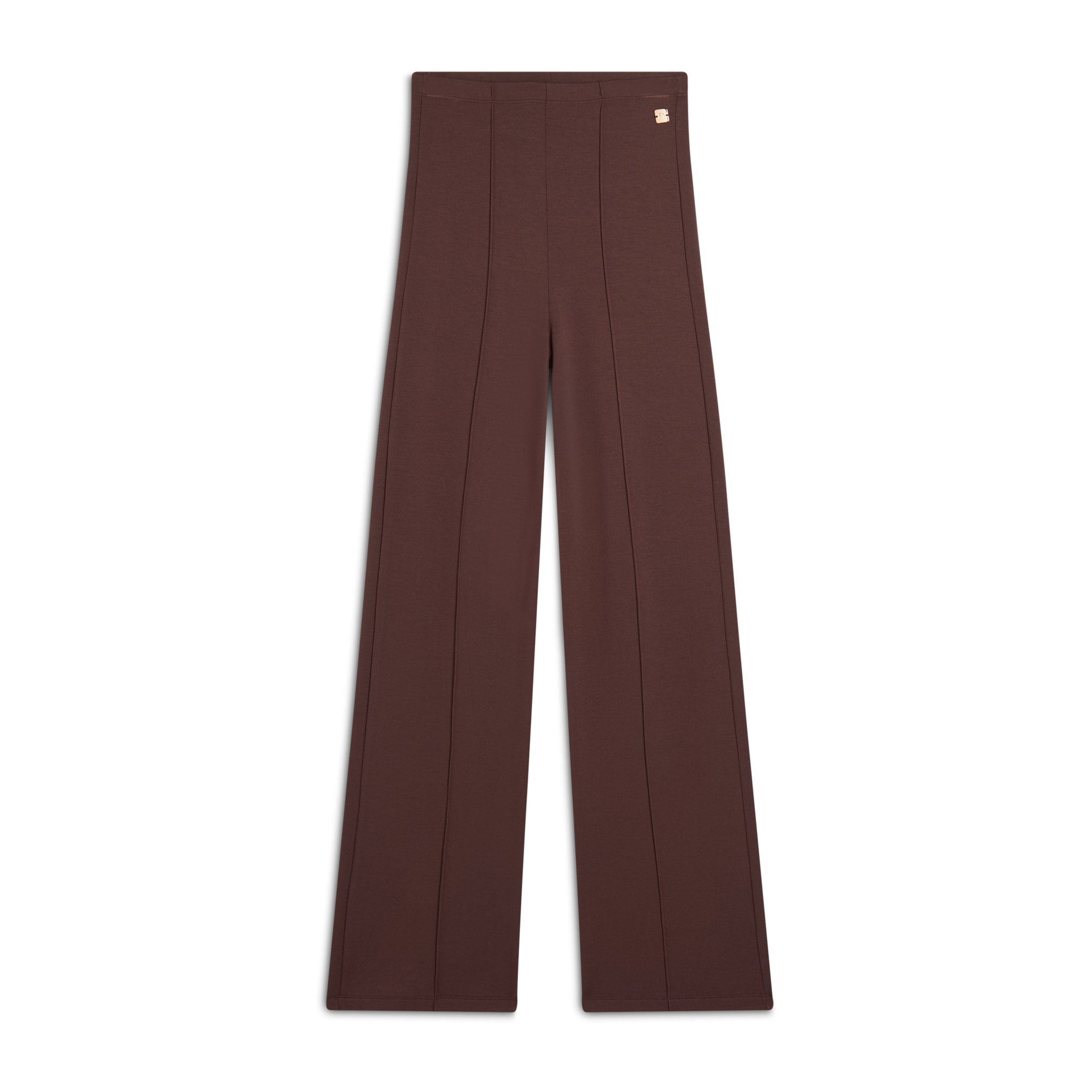 Pantalone donna in felpa viscosa con gamba dritta