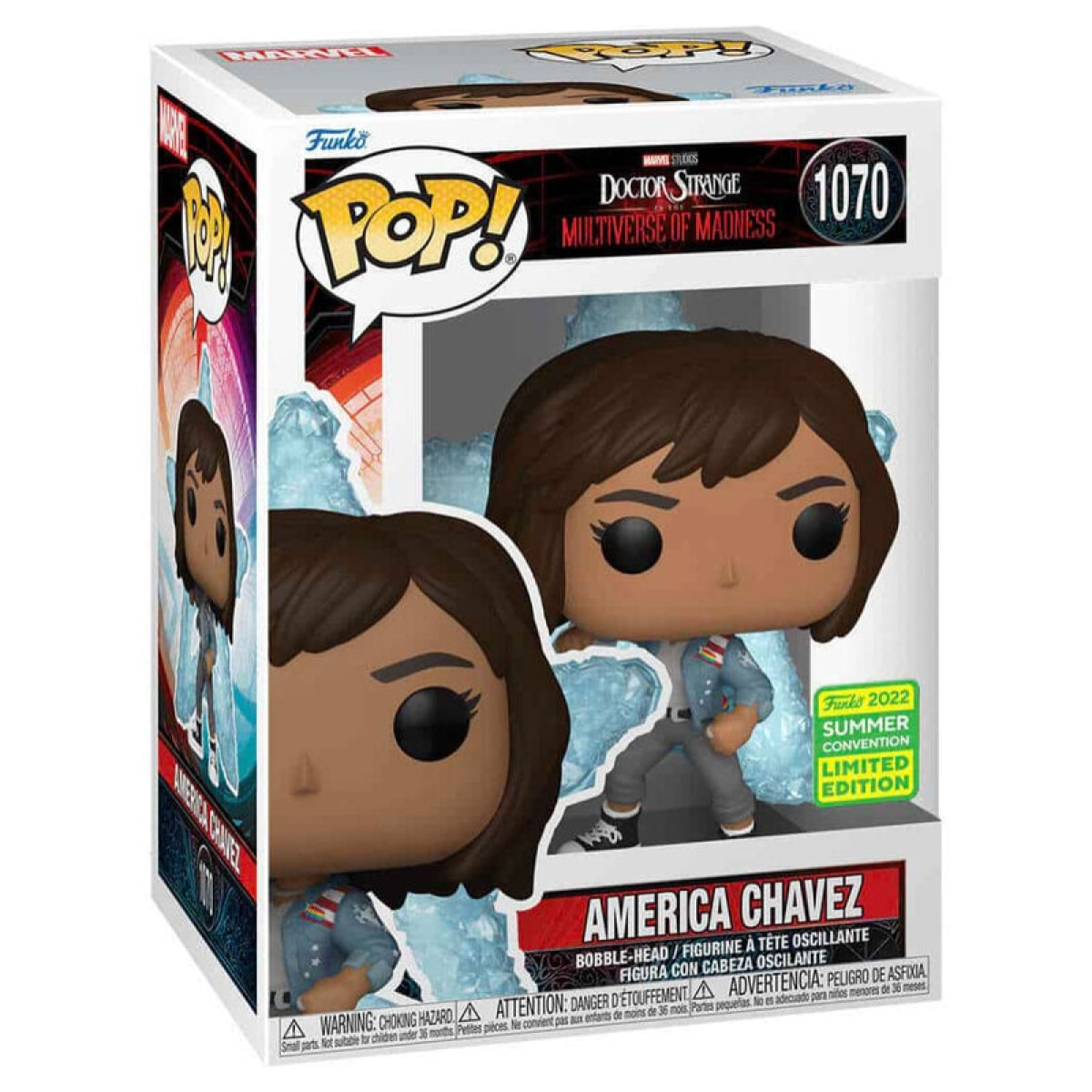 Marvel Doctor Strange Funko Pop Vinile Figura America Chavez Esclusiva 9 cm