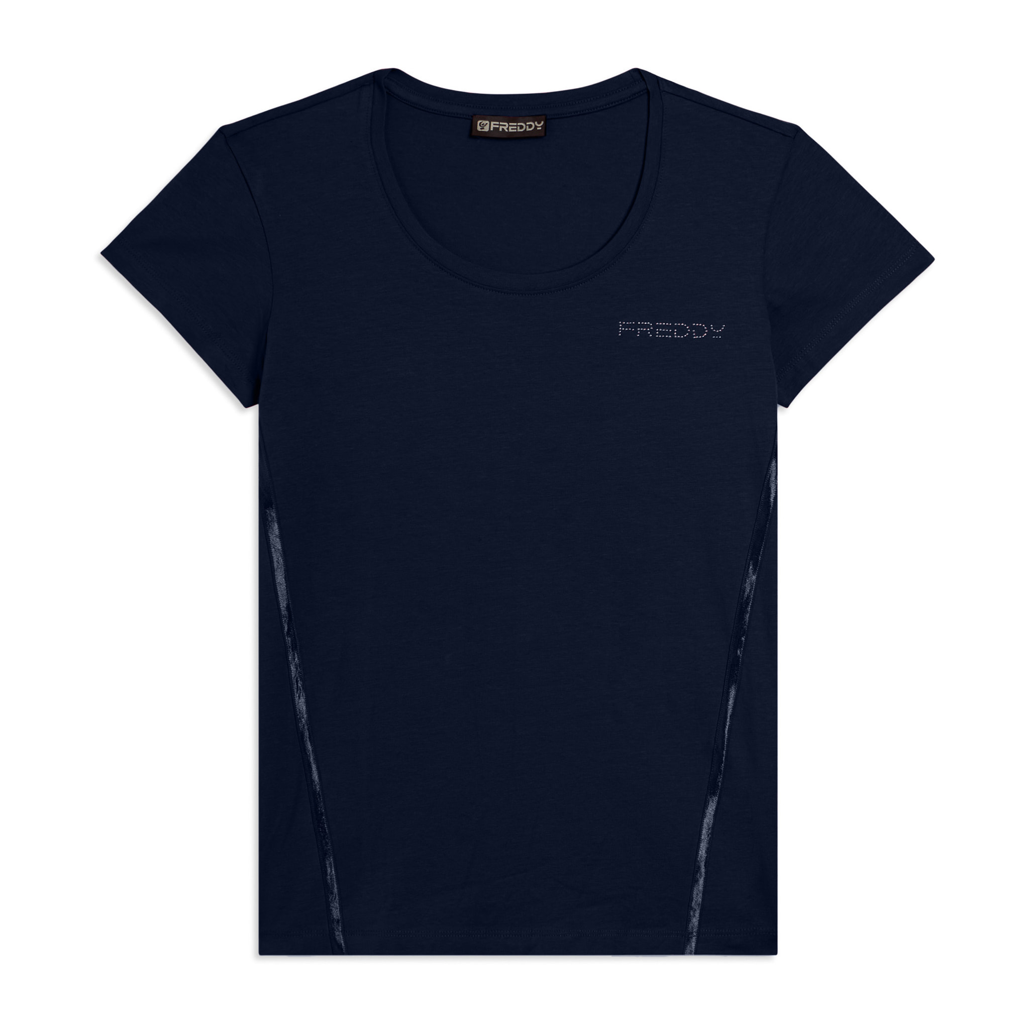 T-shirt Manica Corta con Logo FREDDY e Inserti Elastici