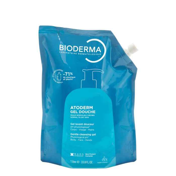 Atoderm Gel Douche - Recharge Ultra-Douceur Peaux Sensibles Normales à Sèches