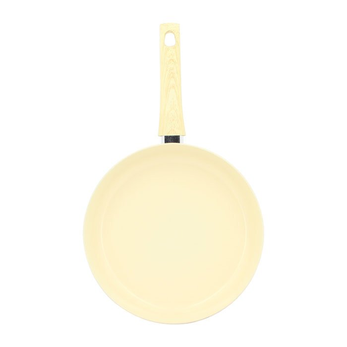 Poêle en revêtement céramique 28cm crème - tous feux COLORAMA
