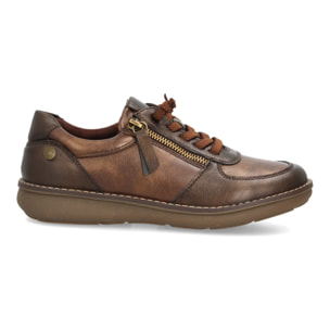 Zapatos casual mujer con cremallera lateral