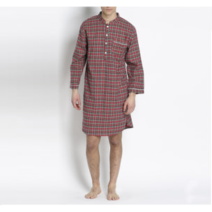 Camicione  GRINO flanella quadro scozzese rosso