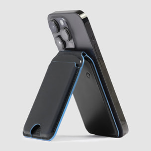Piquadro Portafogli MagSafe in pelle con tracker ricaricabile