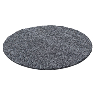 OTTAWA - Tapis rond shaggy uni Gris