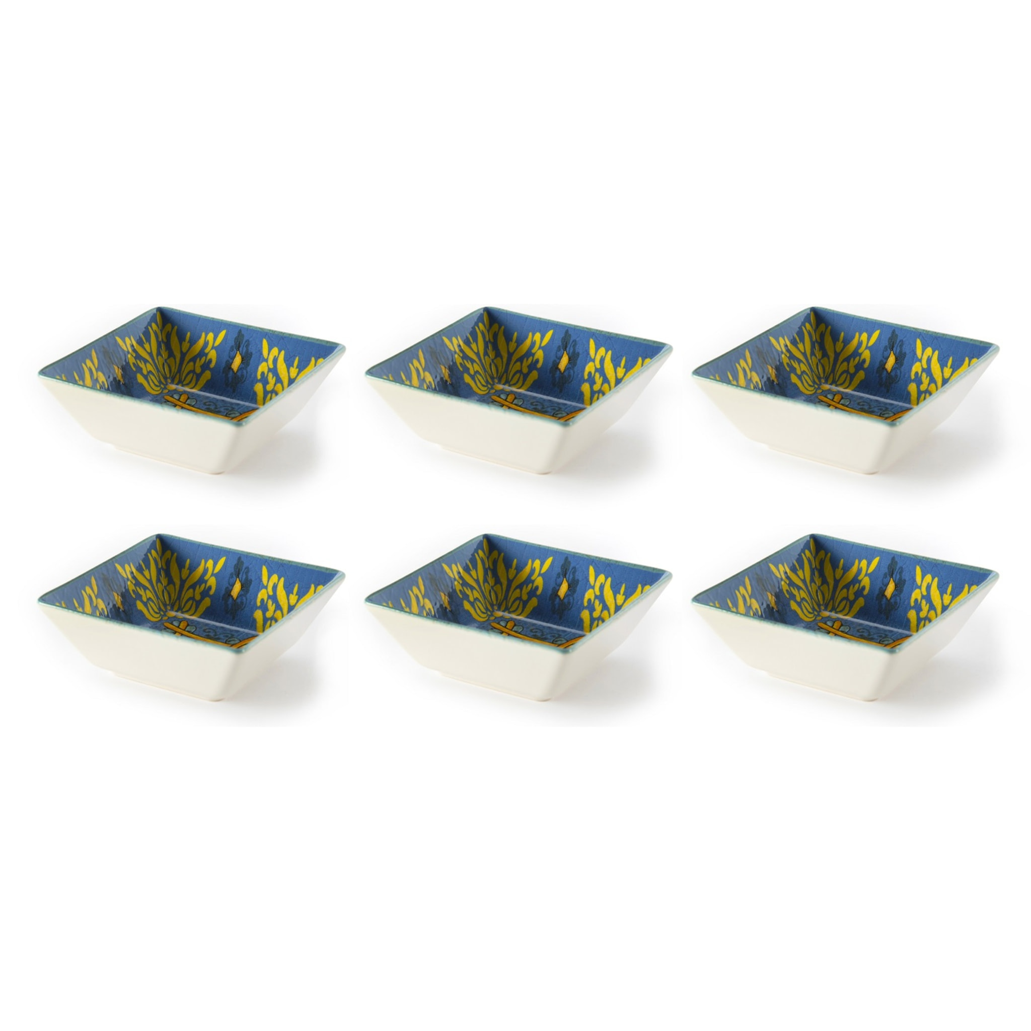 Set de 6 bols Excelsa Trinacria en céramique, multicolore