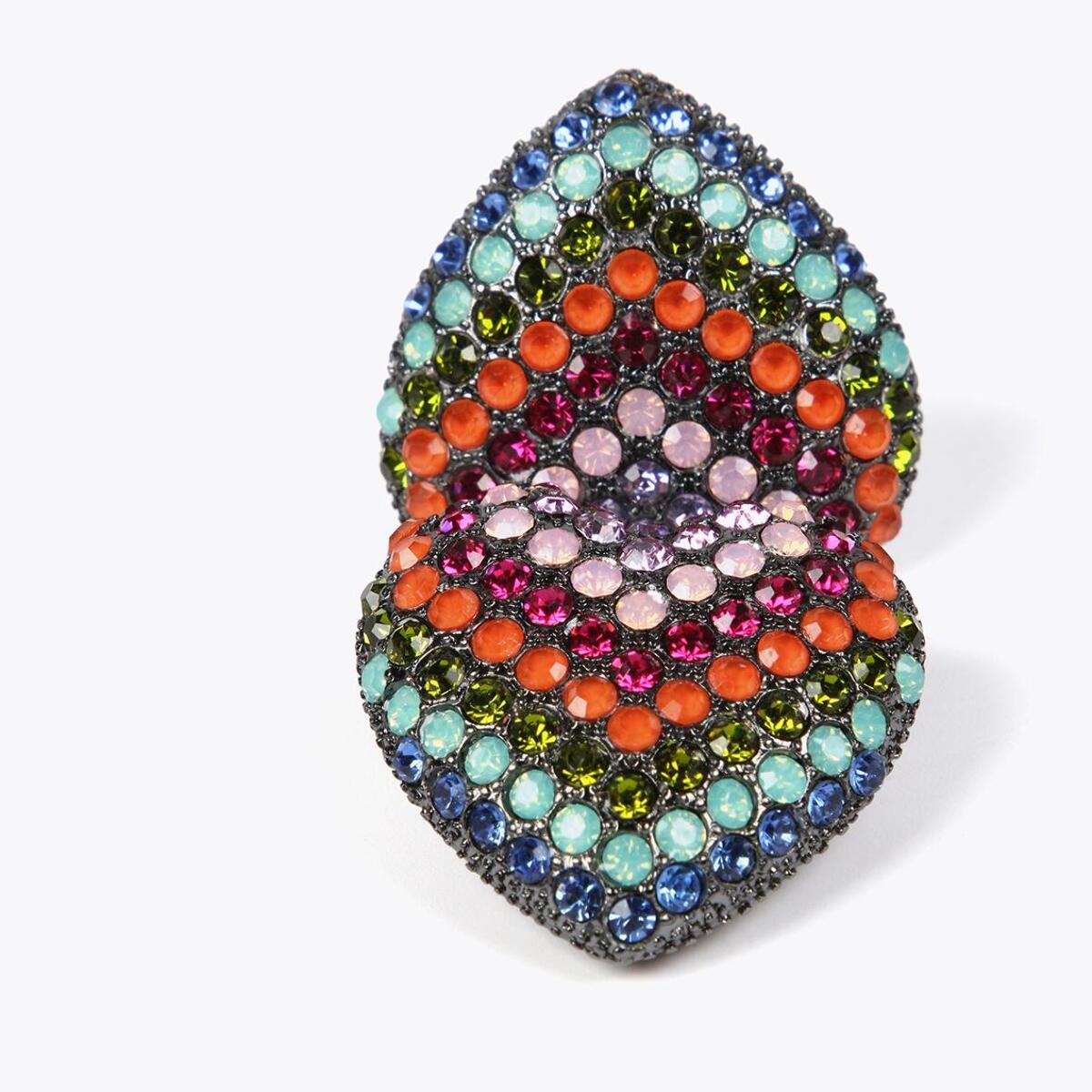 Orecchini maxi cuore arcobaleno