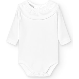 Body bebé manga larga cuello volante