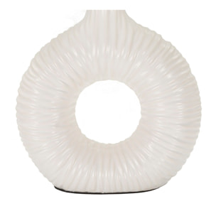 LAMPADA DA TAVOLO SETA BIANCA CM 28,5X15X43