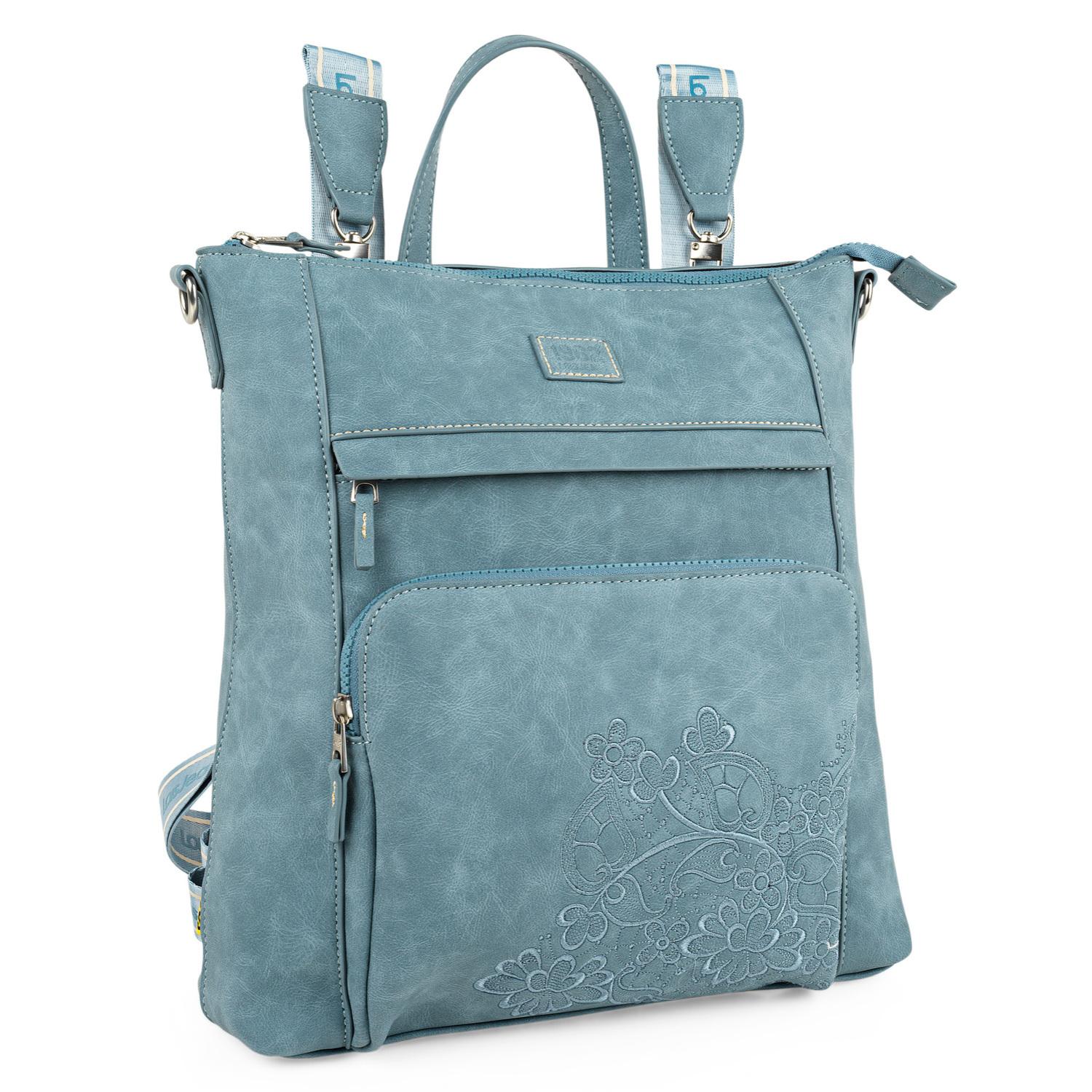 Bolso Mochila Mujer Lois Marcy Azul Vaquero