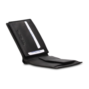 Portafoglio uomo in vera pelle - Modello Erevan Pro - Casual - 11.5 x 9.0 x 2.0 cm