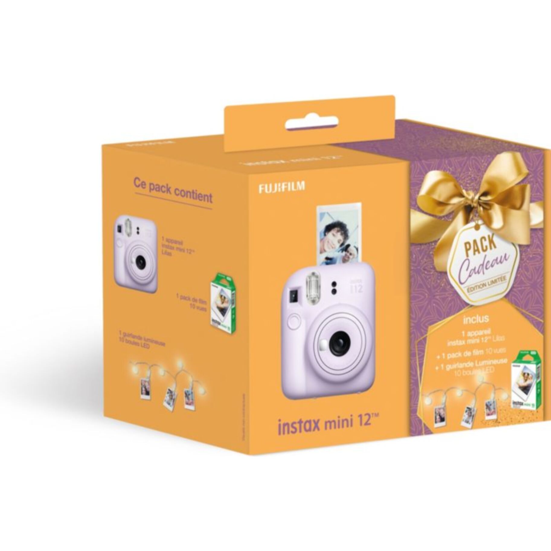 Appareil photo Instantané FUJIFILM Instax mini 12 Lilas Pack Noël