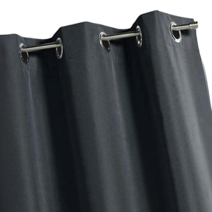 Rideau d'extérieur en tissu déperlant - Gris anthracite