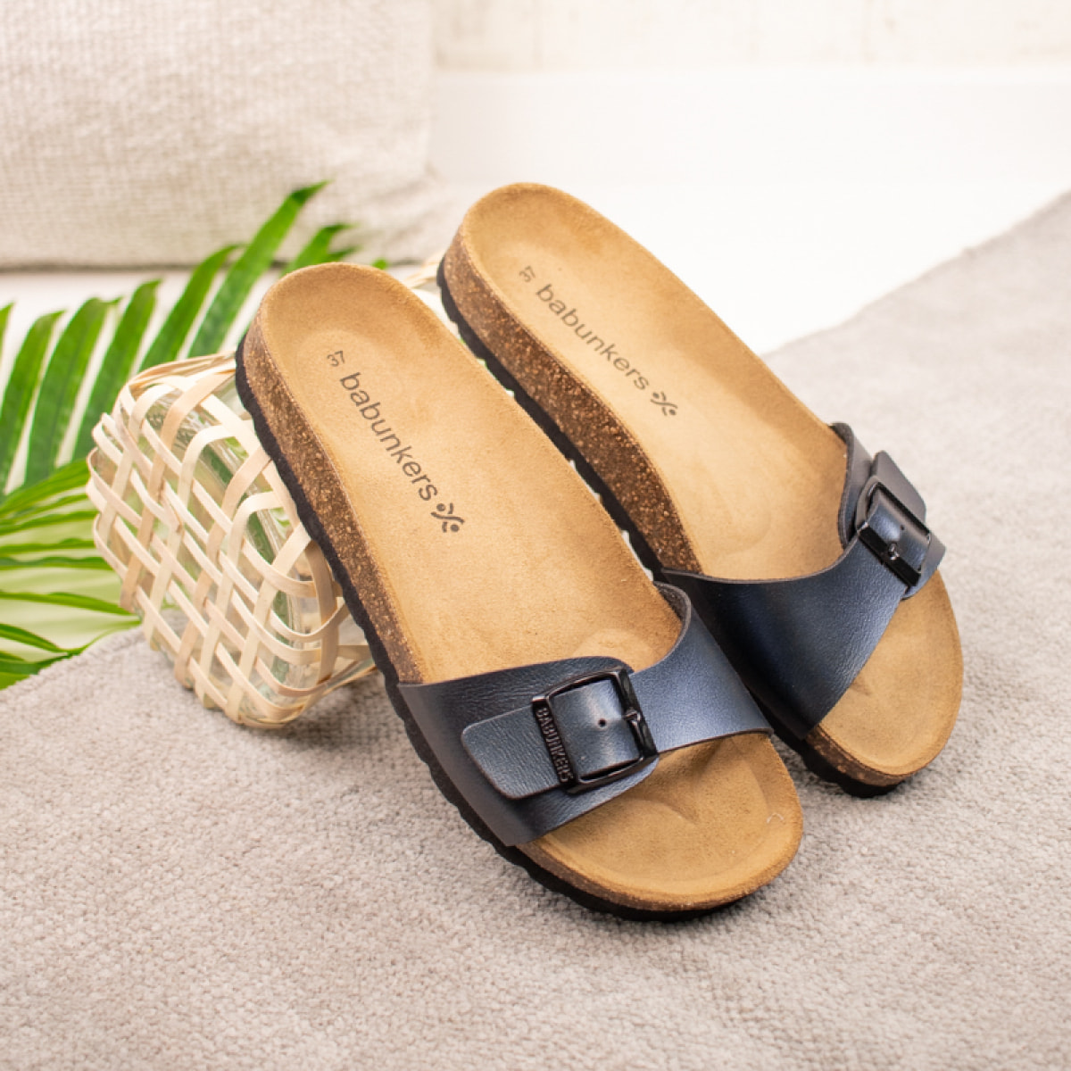 SANDALIA BABUNKERS NEGRO