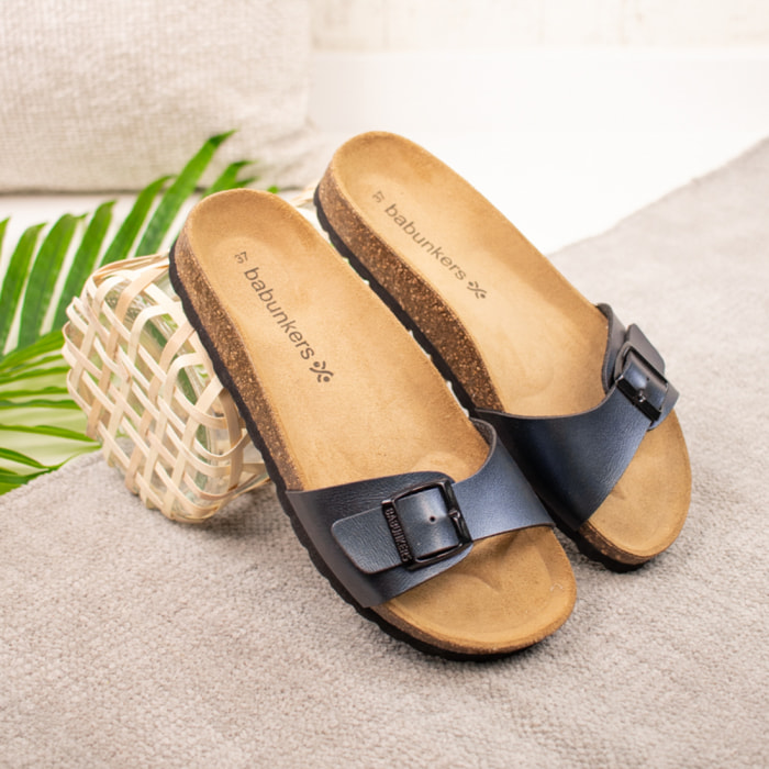 SANDALIA BABUNKERS NEGRO