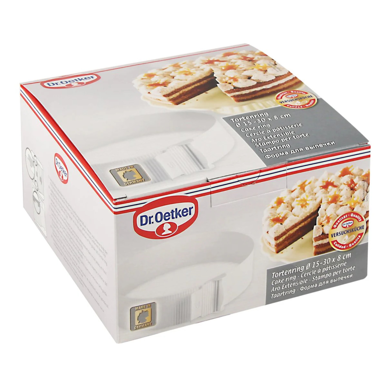 Cercle de pâtisserie en plastique réglable de 15 à 30 cm Dr. Oetker Baker Edition