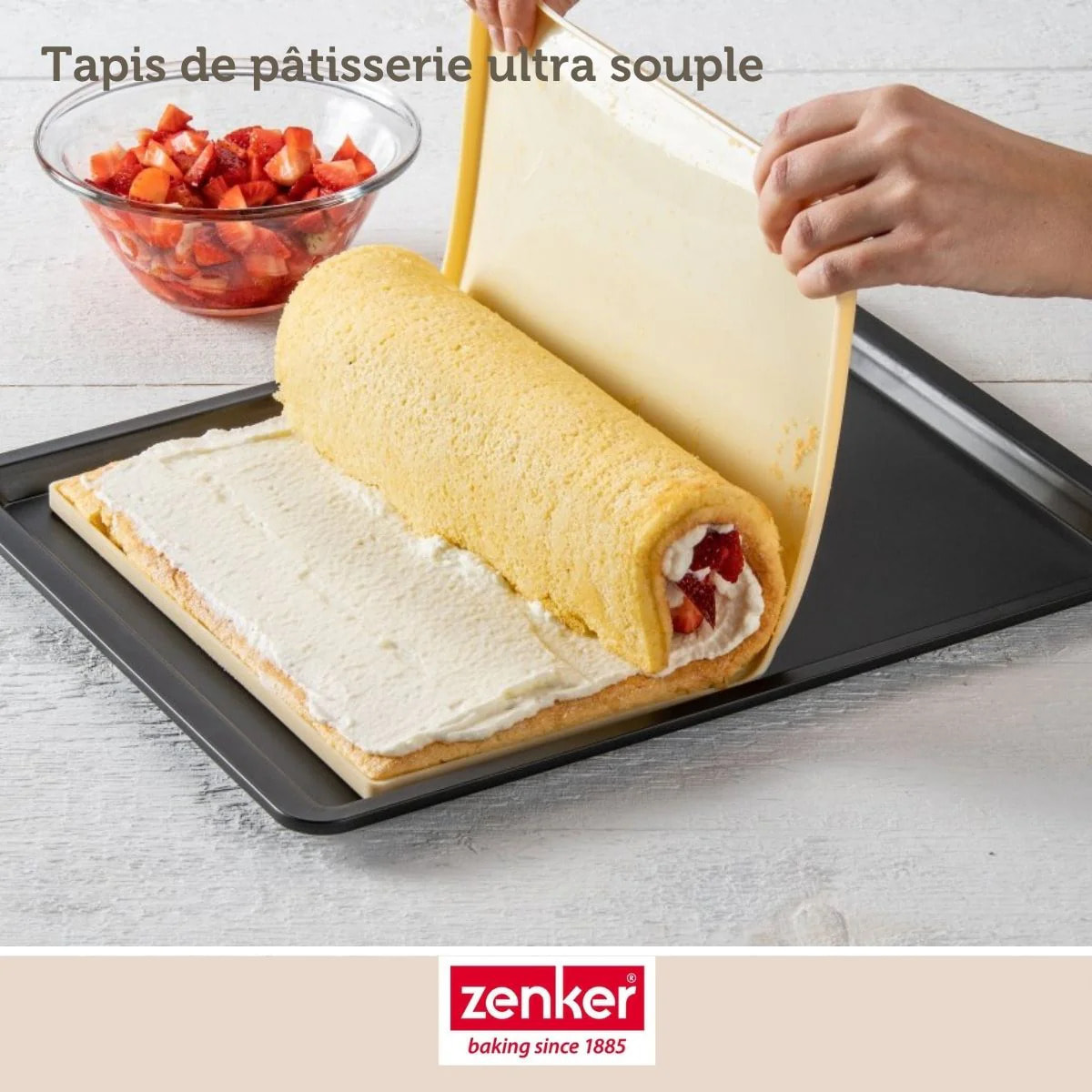 Moule à génoise et biscuit roulé en silicone 36 x 27 cm Zenker Sweet Sensation