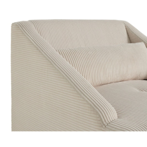 Onyx - fauteuil - en velours côtelé - Beige