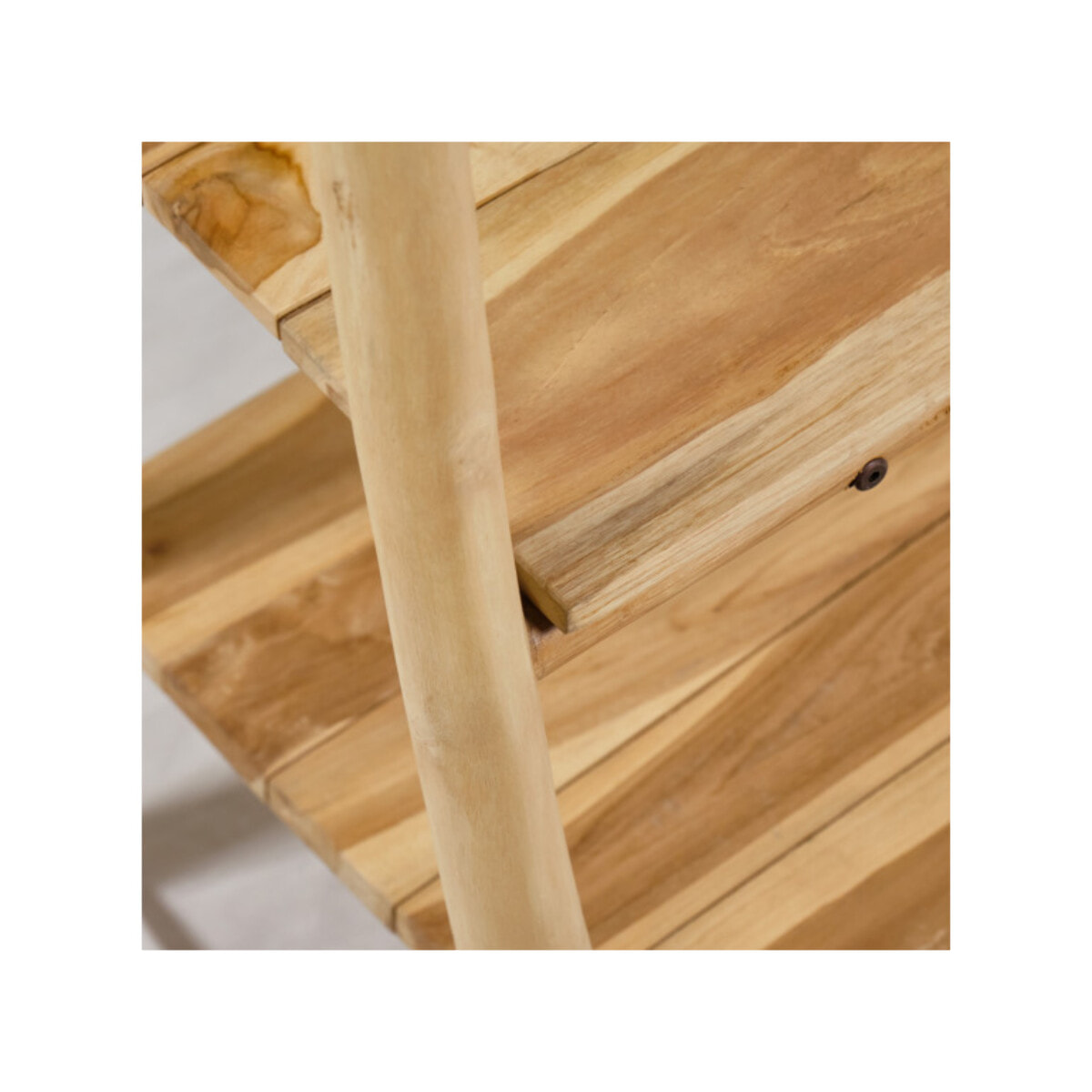 Portant d'entrée 160 cm de haut en bois massif de teck - CARDIFF