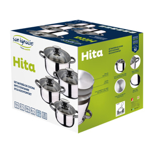 Bateria San Ignacio Hita 8pc acero inoxidable